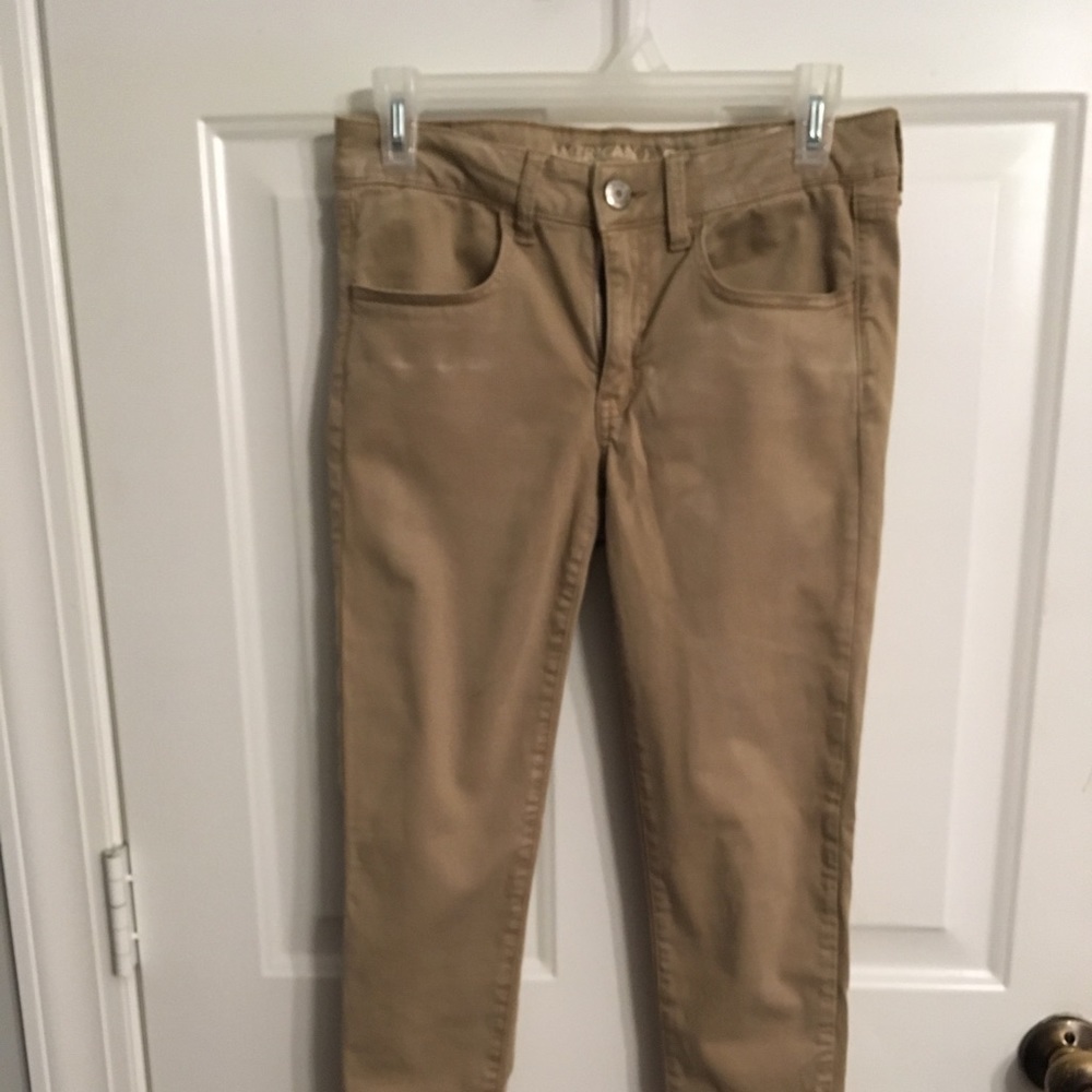 American Eagle khaki jeggings